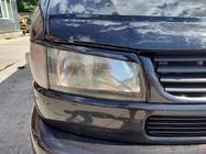 Volkswagen T4 Transporter 1990-2003 Scheinwerferblenden Gerade Motorhaube (2 Stk) Schwarz Glanz Foto 3