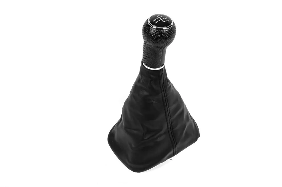 Volkswagen Bora 1998-2004 Schaltknauf mit Manschette (5-Gang, schwarzer Rahmen) Image