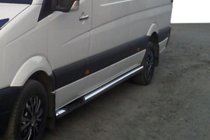 Mercedes Sprinter W907/W910 2018- Seitliche Rohre (2 Stk., Edelstahl) Foto 1