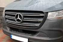 Mercedes Sprinter W907/W910 2018- Chrom Kühlergrill Blenden (5 Stk, Edelstahl) OmsaLine - Italienischer Edelstahl Foto 1