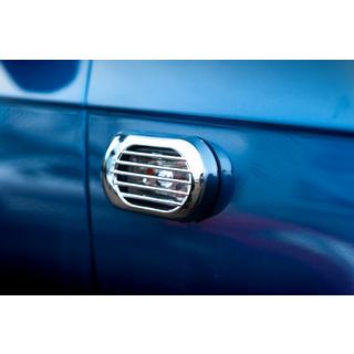Grill für Blinker Oval (2 Stk, ABS) Audi A3 2003-2012 Foto 2