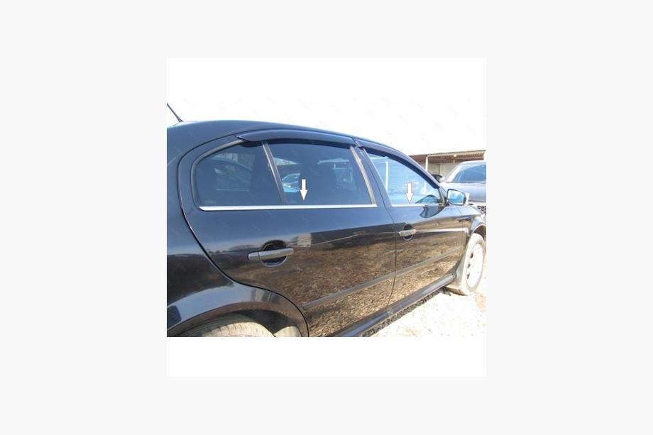 Skoda Octavia II A5 2010-2013 Fensterzierleisten Edelstahl (4 Stk) Image