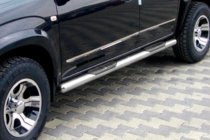 Toyota Rav 4 2006-2013 Seitliche Rohre für Standardradstand (2 Stk, Edelstahl) Foto 1