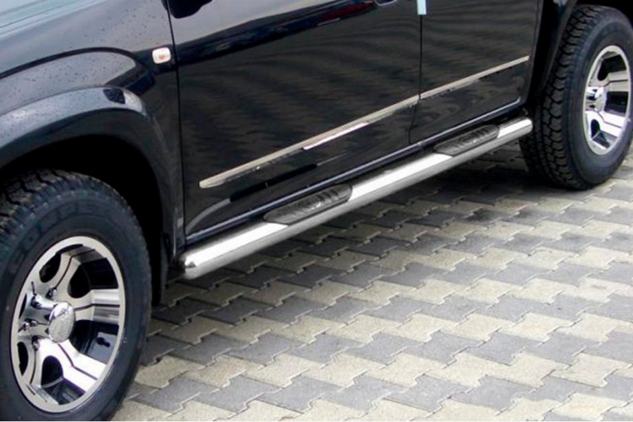 Toyota Rav 4 2006-2013 Seitliche Rohre für Standardradstand (2 Stk, Edelstahl) Image