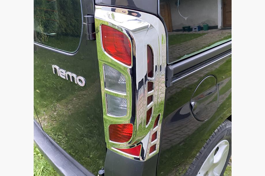 Citroen Nemo 2007-2017 Chrom Rückleuchten Abdeckung mit Biegung (2 Stk, Kunststoff) Foto 12