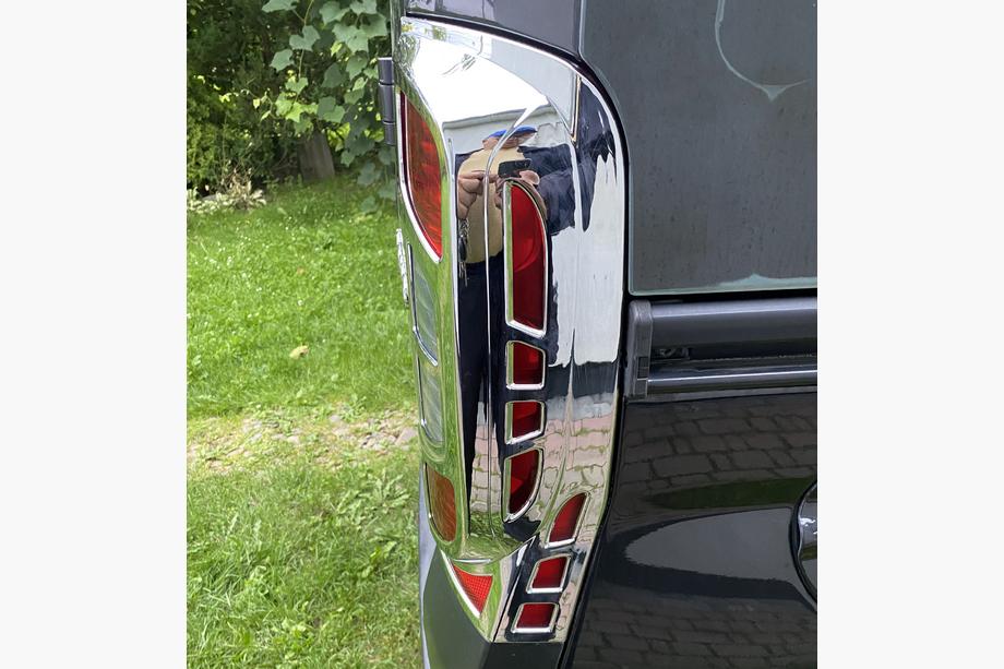 Citroen Nemo 2007-2017 Chrom Rückleuchten Abdeckung mit Biegung (2 Stk, Kunststoff) Foto 10