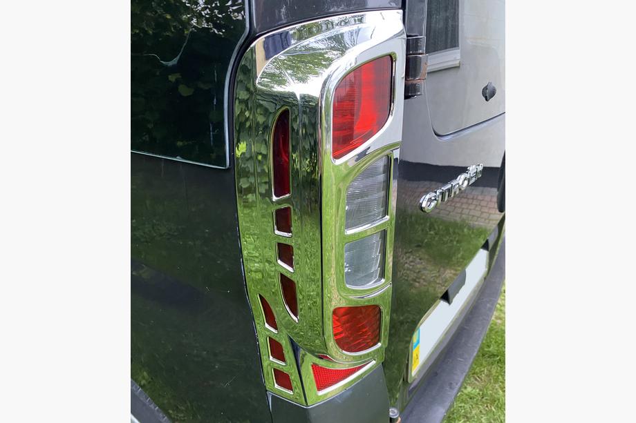 Citroen Nemo 2007-2017 Chrom Rückleuchten Abdeckung mit Biegung (2 Stk, Kunststoff) Foto 9