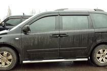 Kia Carnival 2002-2013 Seitliche Rohre (2 Stk., Edelstahl) Foto 1