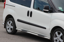 Opel Combo 2012-2018 Seitliche Rohre (2 Stk., Edelstahl) 70 mm, kurzer Radstand Foto 1