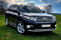 Toyota Highlander 2008-2013 Seitliche Rohre (2 Stk., Edelstahl) Foto 1
