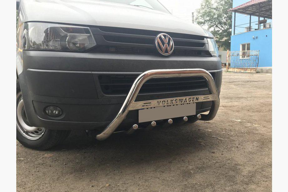 Volkswagen T6 2015-2024 Frontbügel WT003-4 (Edelstahl) 60 mm, ohne Schriftzug Foto 3