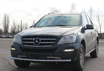 Mercedes ML W164 2005-2011 Frontschutzbügel ST008 (Edelstahl) Foto 3