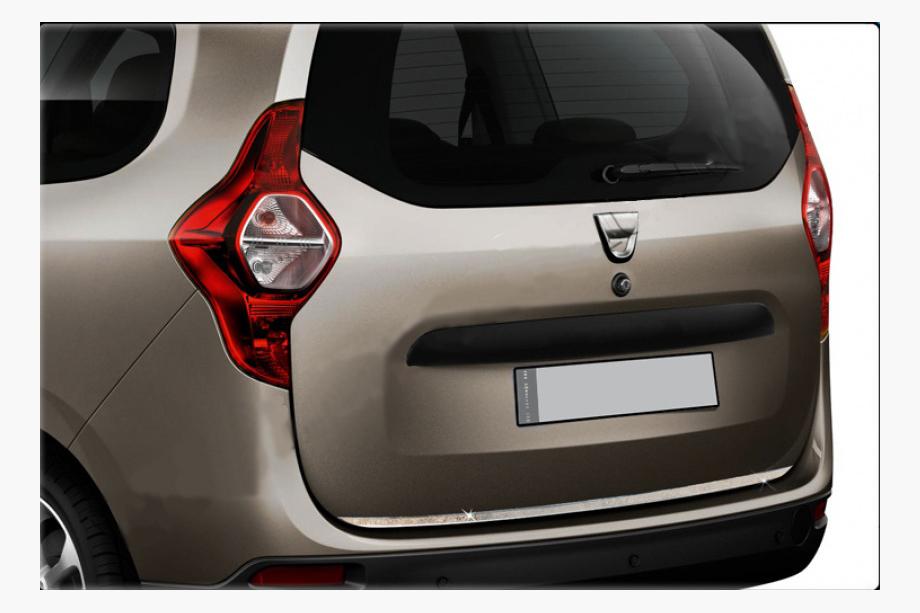 Dacia Lodgy 2012-2022 Kofferraumladekantenschutz Edelstahl Foto 1