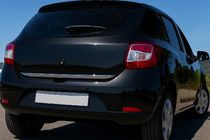 Dacia Sandero 2013-2020 Kofferraum Ladekantenschutz Edelstahl Foto 1