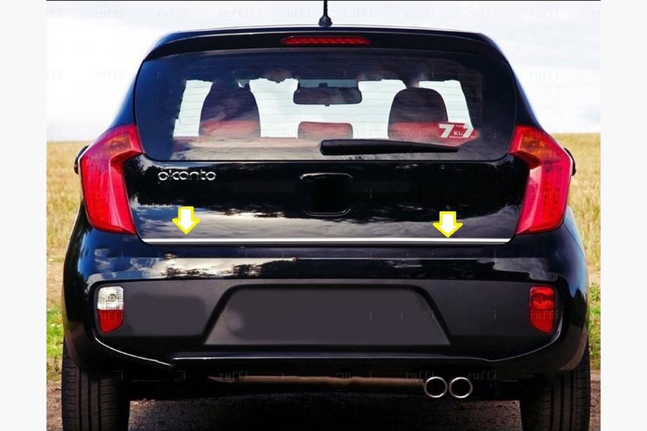 Kia Picanto 2011-2016 Kofferraumleiste Edelstahl Image