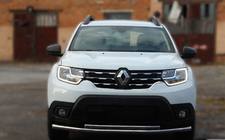 Dacia Duster 2008-2018 Frontschutzbügel ST014 (Edelstahl) d60/60 Foto 1
