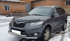 Hyundai Santa Fe 2 2006-2012 Frontschutzbügel ST014 (Edelstahl) Foto 2