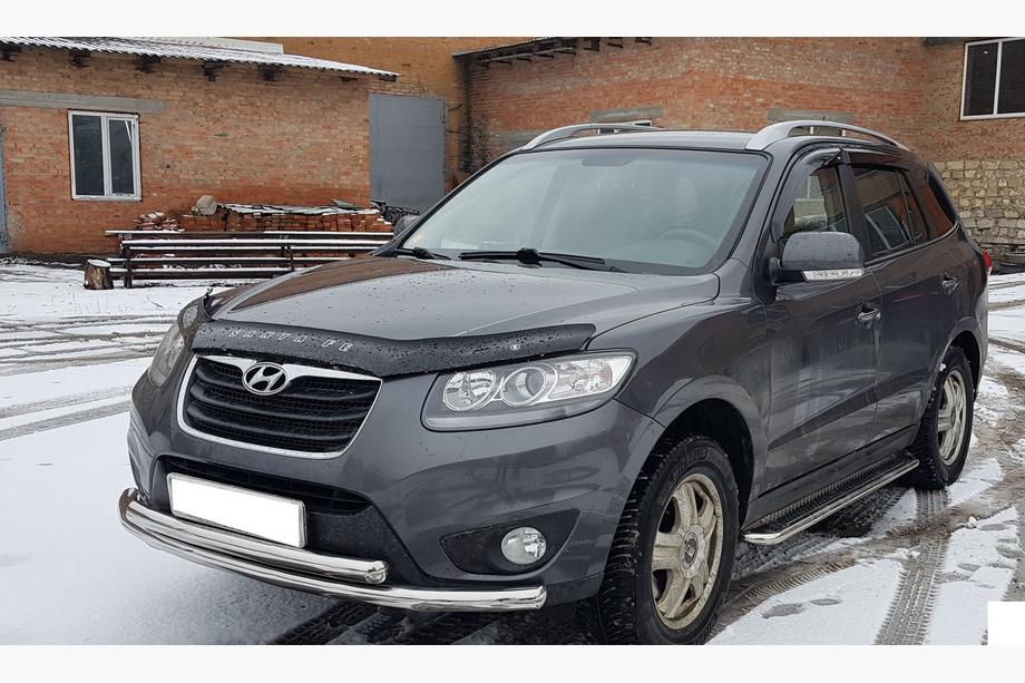 Hyundai Santa Fe 2 2006-2012 Frontschutzbügel ST014 (Edelstahl) d60/42 Foto 2