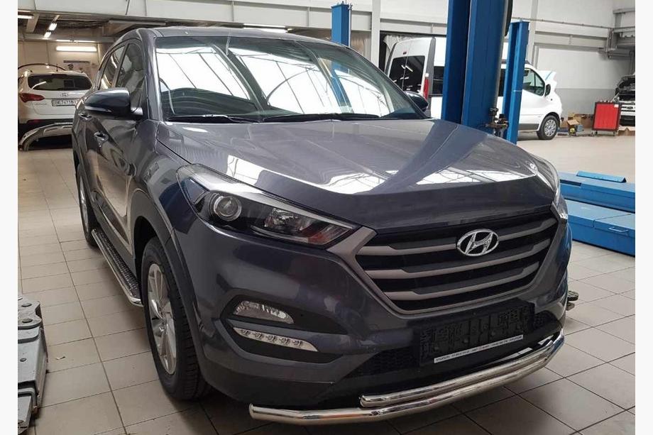 Hyundai Tucson TL 2016-2021 Frontschutzbügel ST014 (Edelstahl) Foto 2