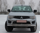 Mitsubishi L200 2006-2015 Frontschutzbügel ST014 (Edelstahl) d60/42 Foto 1