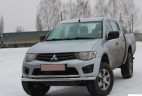 Mitsubishi L200 2006-2015 Frontschutzbügel ST014 (Edelstahl) d60/42 Foto 2