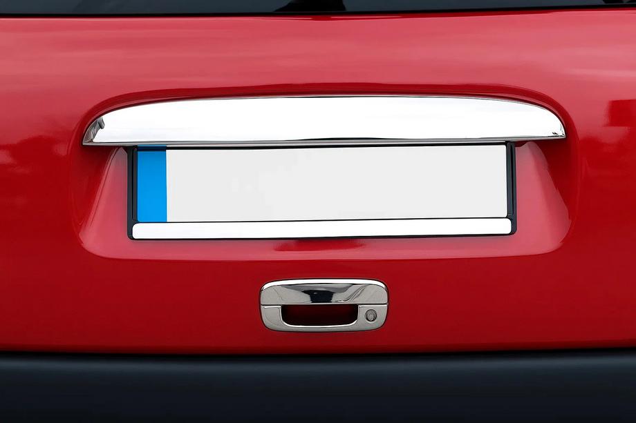 Citroen Berlingo 1996-2008 Chromleiste über dem Kennzeichen (1996-2002 Dreitürer, Edelstahl) Image