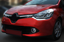 Renault Clio IV 2012-2019 Kühlergrill Zierleisten OmsaLine (2 Stk, Edelstahl) Foto 1