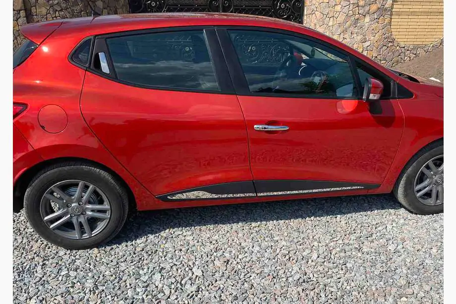 Renault Clio IV 2012-2019 Türleisten gerade (4 Stk, Edelstahl) Image