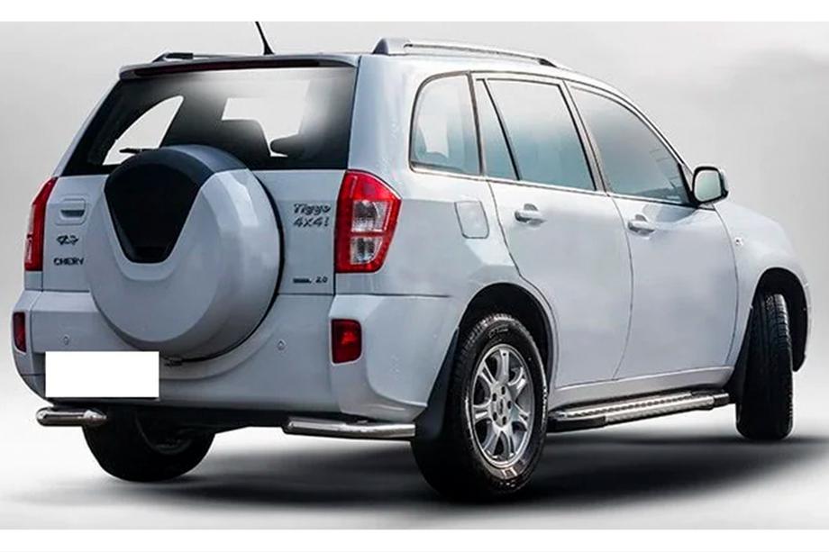 Chery Tiggo 3 2005- Hintere Eckschutzrohre AK003 (2 Stk., Edelstahl) Image