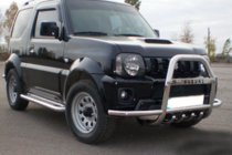Suzuki Jimny 1998-2018 Frontschutzbügel QT007-Exclusive (mit Schriftzug, Edelstahl) Foto 2