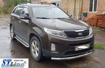 Kia Sorento II XM 2009-2014 Frontschutzbügel ST008 (2013-2015, Edelstahl) Foto 2