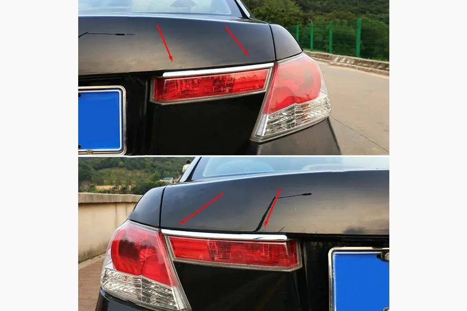 Honda Accord VIII 2008-2012 Chrom Blenden für Rückleuchten (2 Stk, Kunststoff) Image