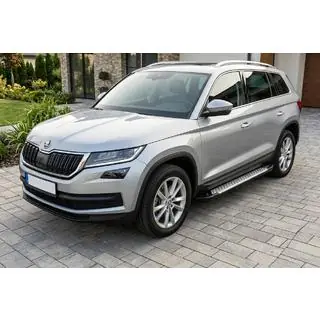 Trittbretter Allmond Grey (2 Stk., Aluminium) Skoda Kodiaq 2016-2023 Foto 1