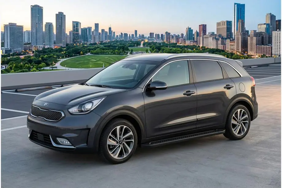 Kia Niro 2016–2021 Trittbretter Allmond Black (2 Stk., Aluminium) Image