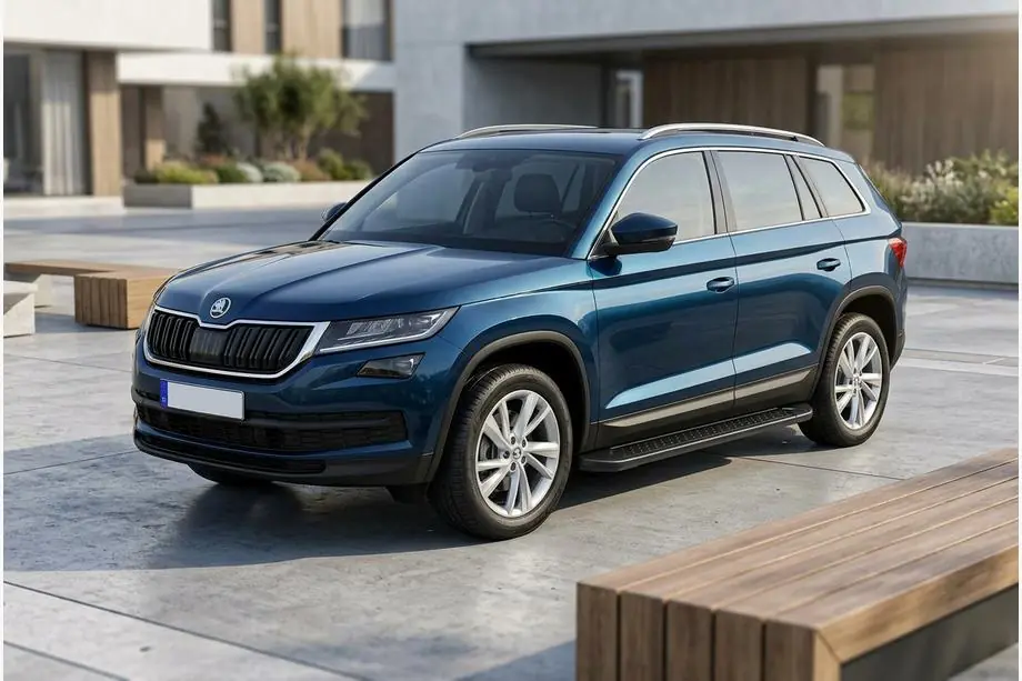 Skoda Kodiaq 2016-2023 Trittbretter Allmond Black (2 Stk., Aluminium) Image