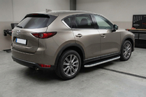 Mazda CX-5 2017–2025 Seitenschweller Tayga Grey (2 Stk., Aluminium) Foto 1