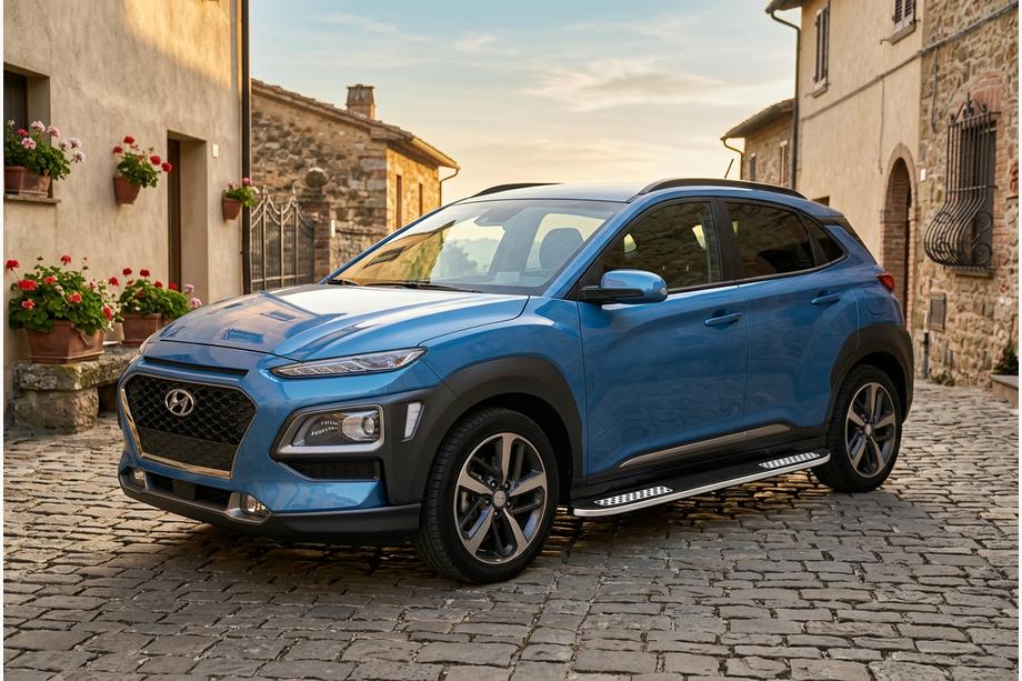 Hyundai Kona 2017-2023 Seitenschweller Tayga V2 (2 Stk., Aluminium) Image