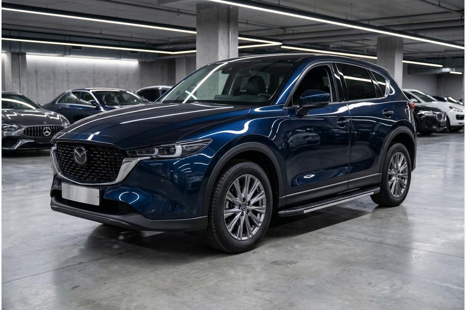 Mazda CX-5 2017–2025 Seitenschweller Bosphore Grey (2 Stk., Aluminium) Image