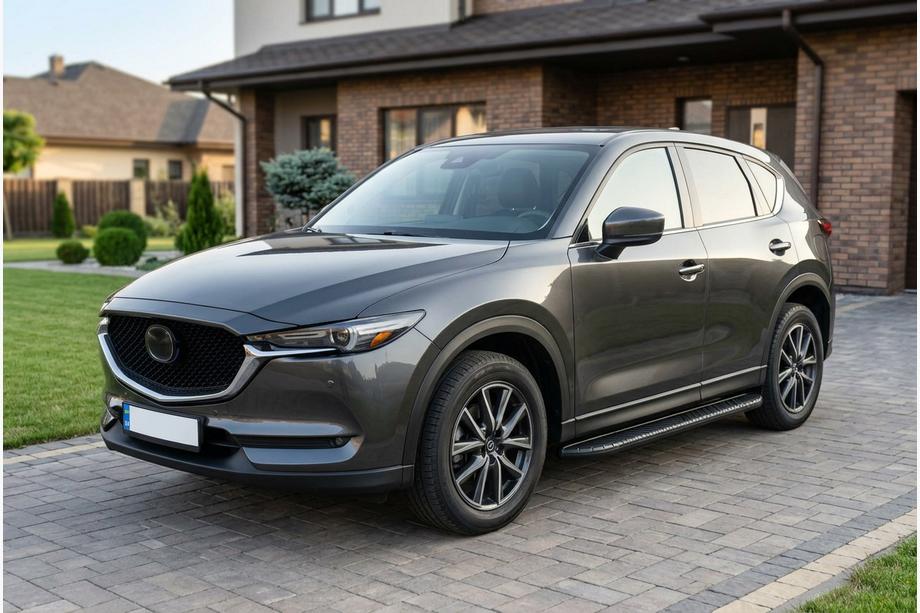 Mazda CX-5 2017–2025 Seitenschweller Bosphore Black (2 Stk., Aluminium) Image