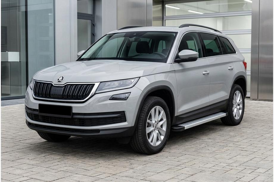 Skoda Kodiaq 2016-2023 Seitenschweller Maya V2 (2 Stk., Aluminium) Image