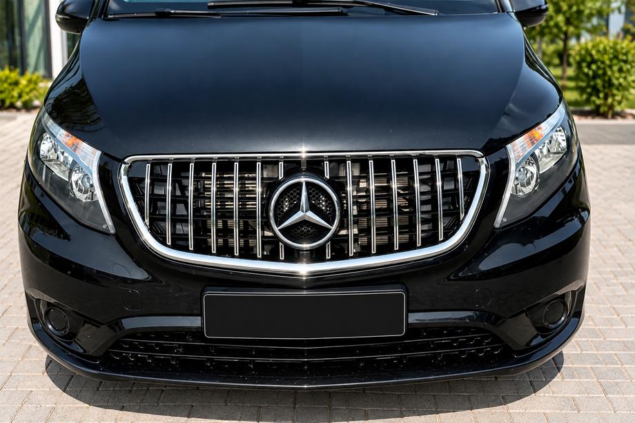 Mercedes Vito/V-class W447 2014- Frontgrill GT Panamericana Chrom (2014-2023 für Vito W447) Foto 8