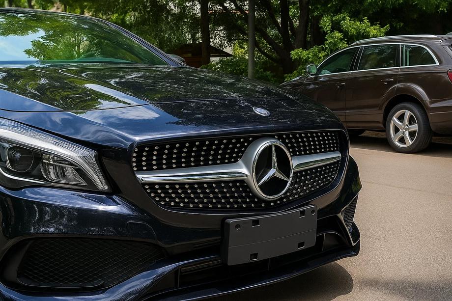 Mercedes CLA C117 2013-2019 Frontgrill (2013-2016, Diamond Silver) Image