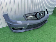 Mercedes C-class W204 2007-2015 Frontgrill Diamond Black Foto 5