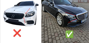 Mercedes E-class W213 2016-2023 Frontgrill Diamond (für Classic und Exclusive, 2016-2019) Foto 4