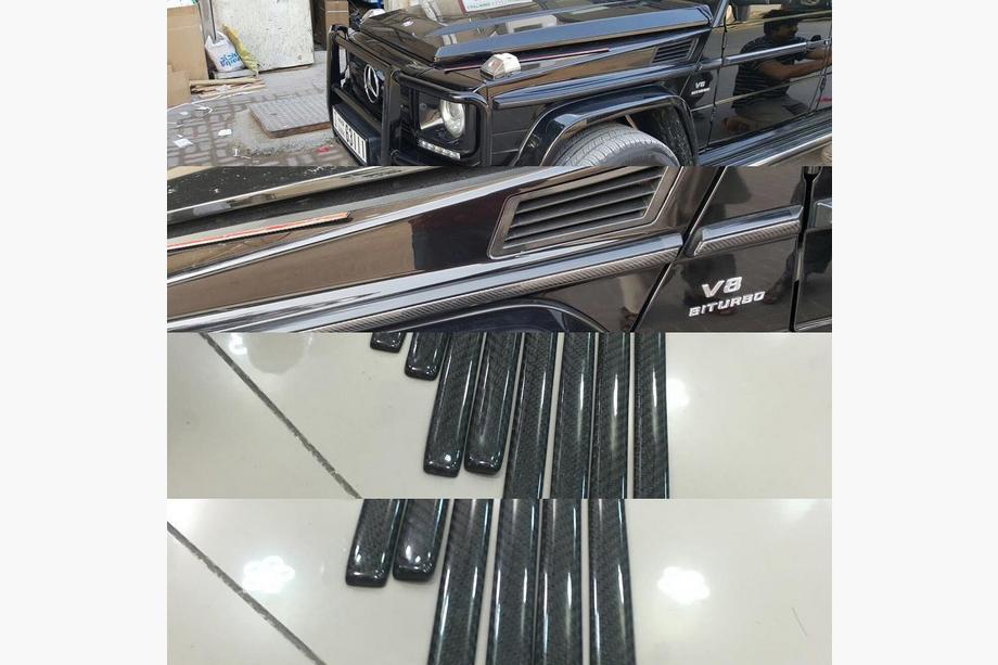 Mercedes G class W463 1990-2018 Carbon Türleisten (Einsätze) Image
