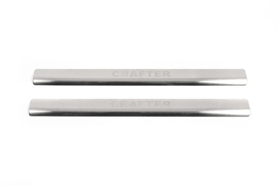 Volkswagen Crafter 2006-2016 Einstiegsleisten Natanko (Edelstahl) Standard - Lohmann Band, 0,5 mm Image