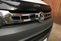 Volkswagen T5 2010-2015 Grill Blenden Chrom (Carmos, 2 Stk., Edelstahl) Foto 5