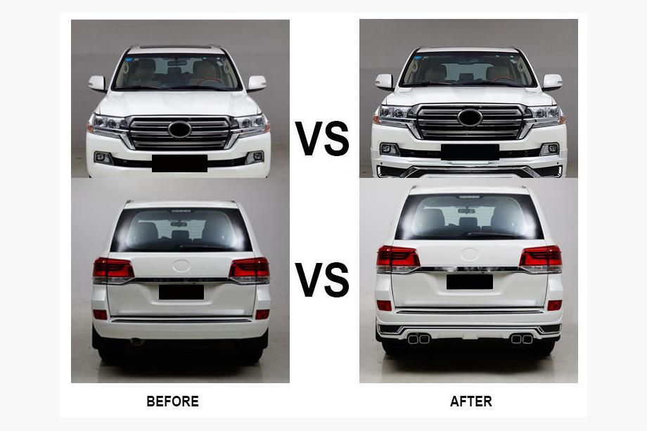 Toyota Land Cruiser 200 2007-2021 Bodykit 2016↗ (Modelista V3) Weiß Foto 5