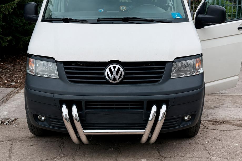 Volkswagen T5 Transporter 2003-2010 Frontbügel ST006-03 mit Nieren (Edelstahl) Foto 2