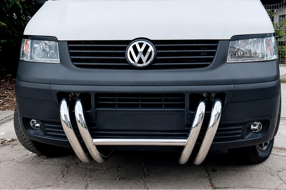 Volkswagen T5 Transporter 2003-2010 Frontbügel ST006-03 mit Nieren (Edelstahl) Foto 3